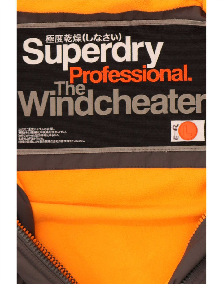 Мужская ветровка с рисунком Superdry The Windcheater UK 40, большая серая