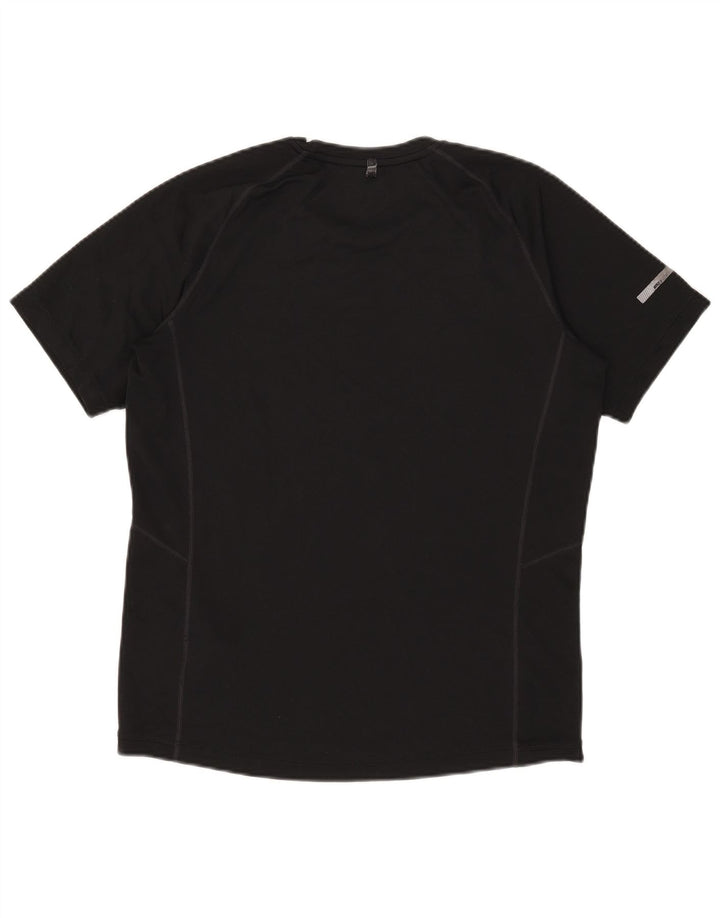 Мужская футболка Nike Dri Fit, средний черный полиэстер