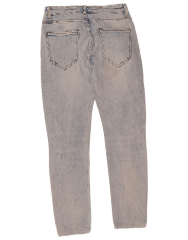 Мужские потертые узкие джинсы Zara EU 38, маленькие W30 L28, синие