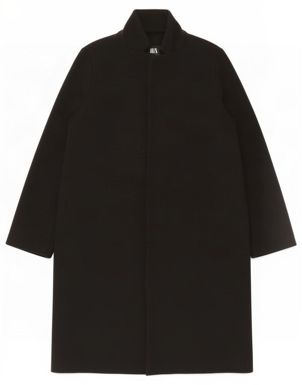Женское пальто Zara UK 16, большое черное полиэстер