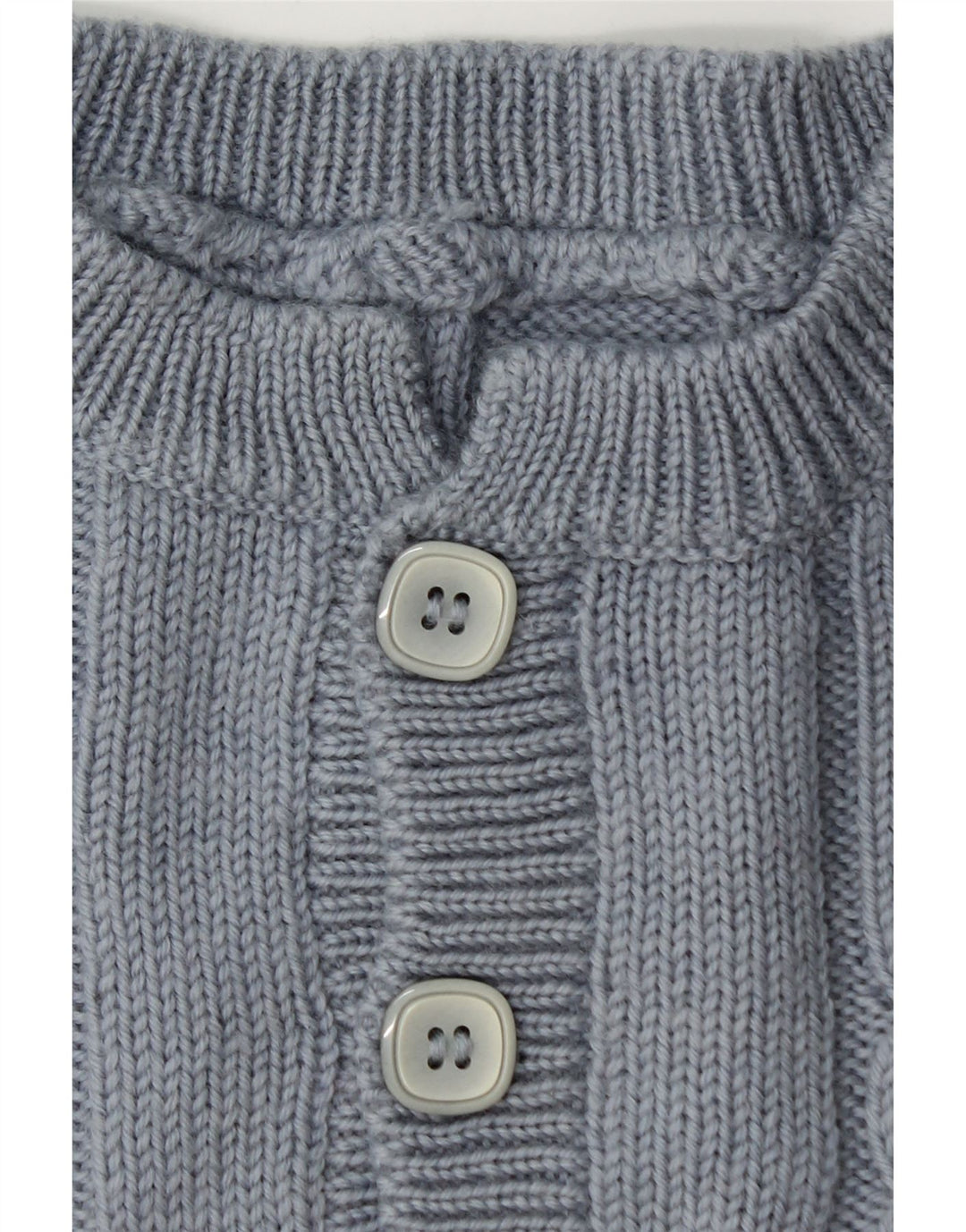 Винтажный мужской свитер с круглым вырезом XL, синий