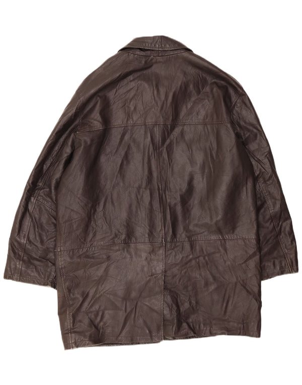 CONBIPEL Мужское кожаное пальто IT 54 XL Коричневое кожаное