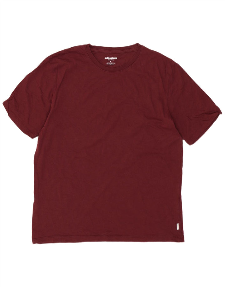 Мужская футболка Jack & Jones Top среднего бордового цвета