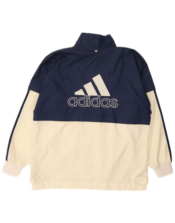 Мужская ветровка ADIDAS UK 40/42, средний темно-синий, цветной блок