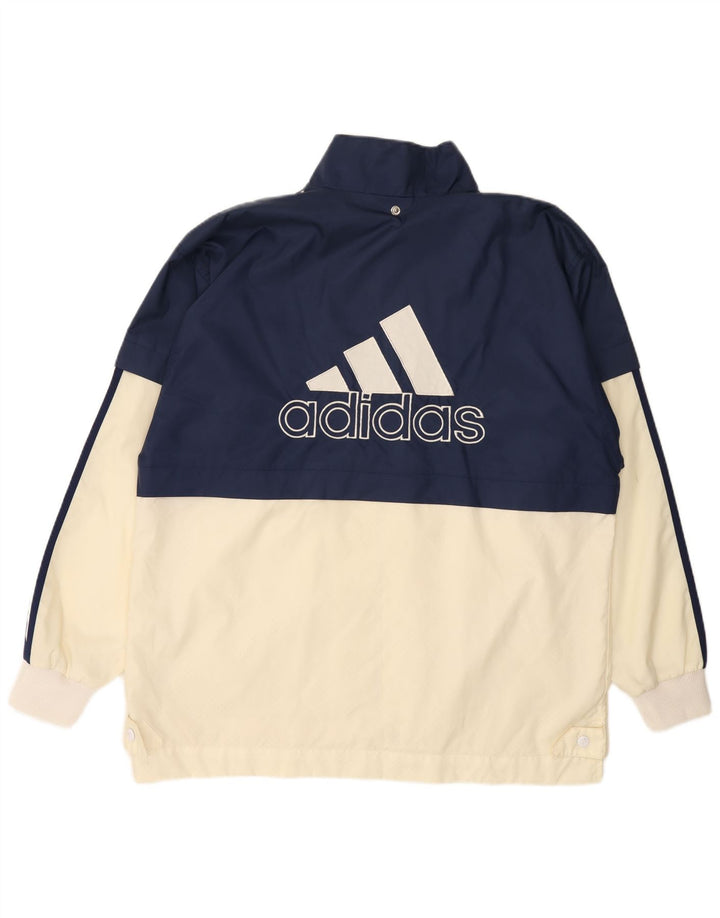 Мужская ветровка ADIDAS UK 40/42, средний темно-синий, цветной блок