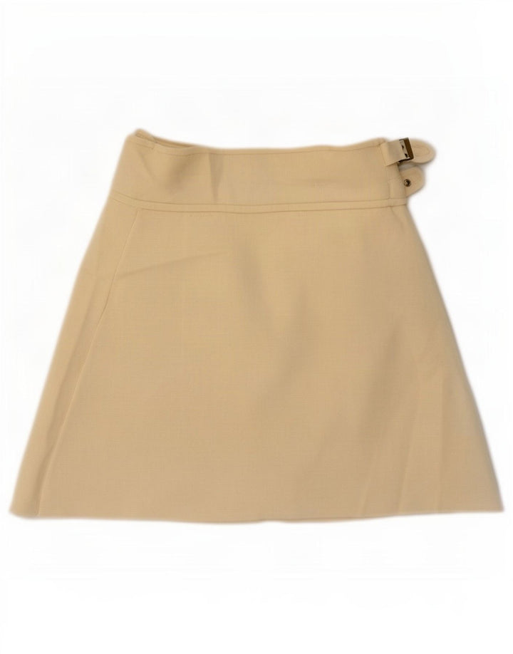 Женская мини-юбка с запахом Zara, маленькая W26, белый полиамид