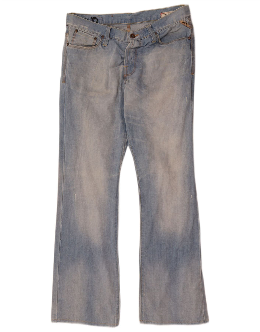 Мужские потертые джинсы Jack & Jones Bootcut W33 L32, синий хлопок