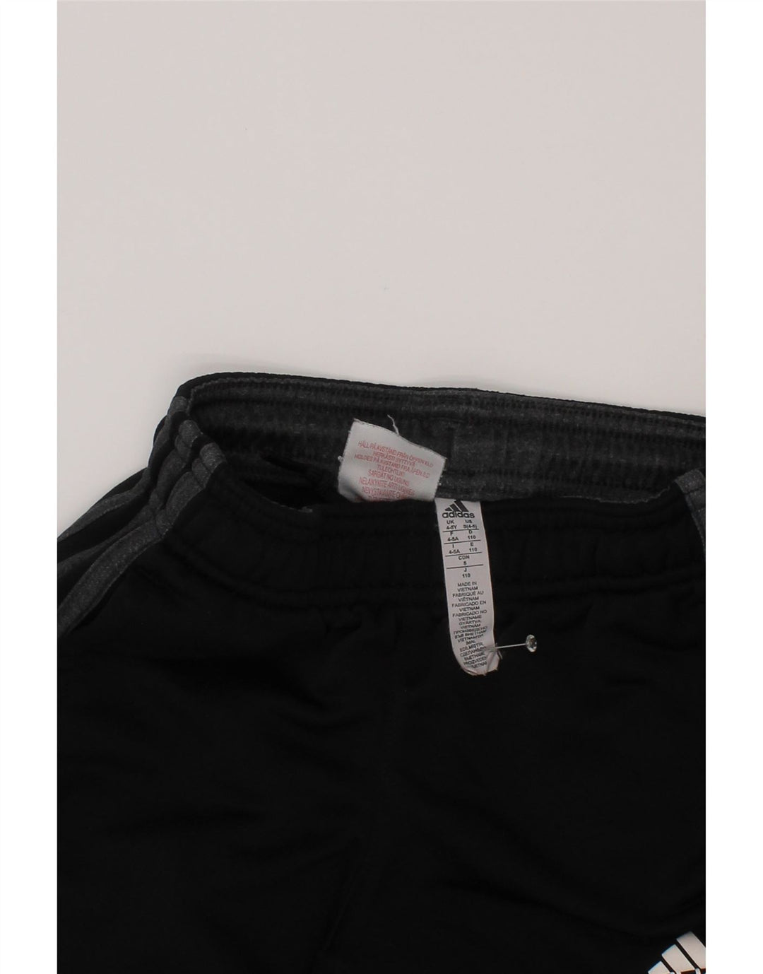 Спортивный костюм Adidas Climalite для мальчиков, брюки для бега, 4–5 лет, черный полиэстер