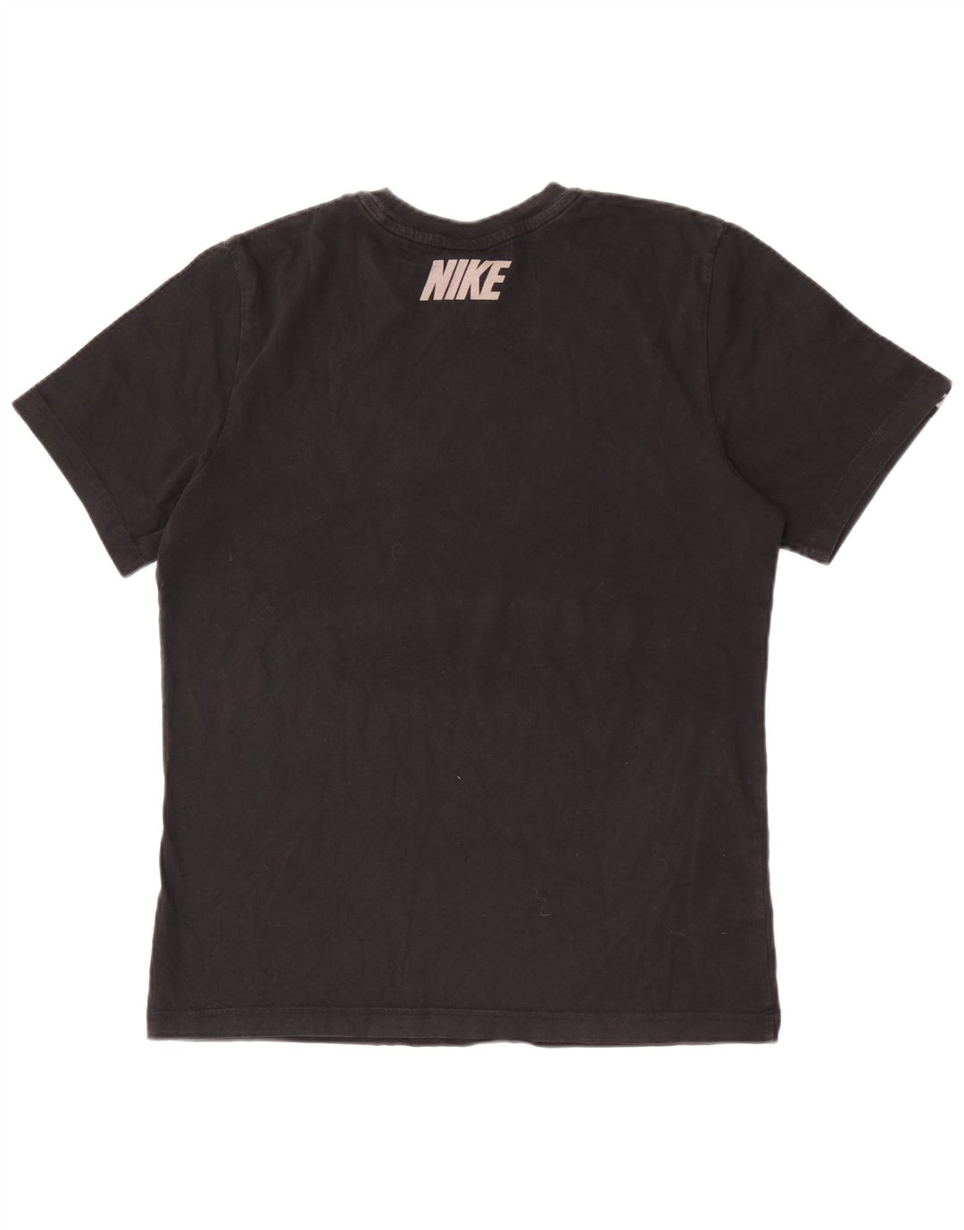 Мужская футболка с рисунком Nike, средний черный, хлопок с цветными блоками
