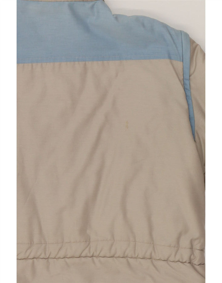 VINTAGE Mens Padded Coat IT 52 XL Grey Colourblock Cotton Vintage Vintage and Second-Hand Vintage from Messina Hembry 