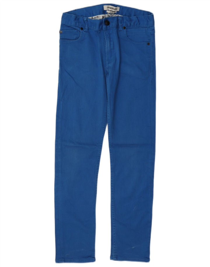 Женские узкие джинсы Quiksilver W28 L29, синие, хлопок