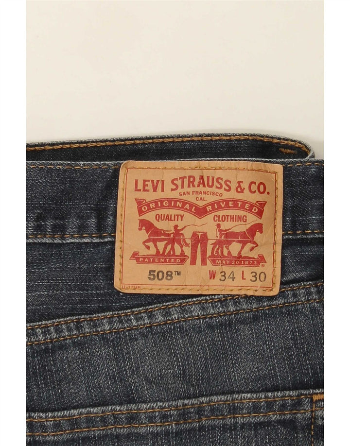 Мужские прямые джинсы Levi's 508 W34 L30 синие