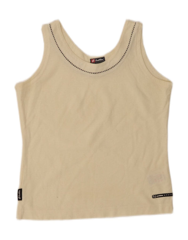 Lotto Женский жилет Top UK 8 Маленький Белый Хлопок