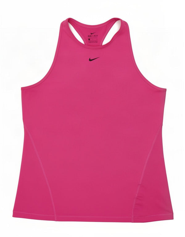 Женский жилет Nike Dri Fit UK 14, большой розовый полиэстер