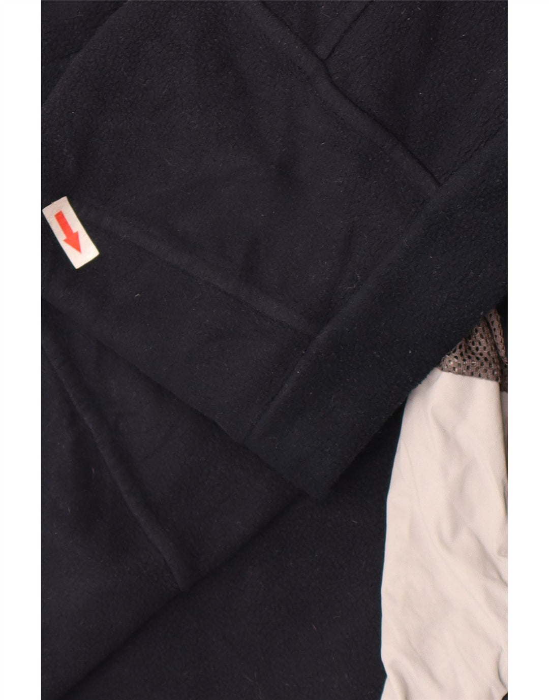 Мужская флисовая куртка Helly Hansen с графическим рисунком UK 40, большая темно-синяя с цветными блоками