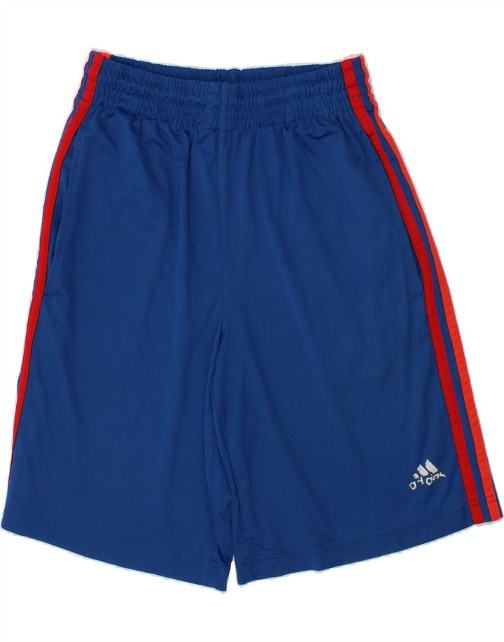 ADAMS Boys Sport Shorts 10-11 Years Medium Blue Polyester Vintage Adams and Second-Hand Adams from Messina Hembry 