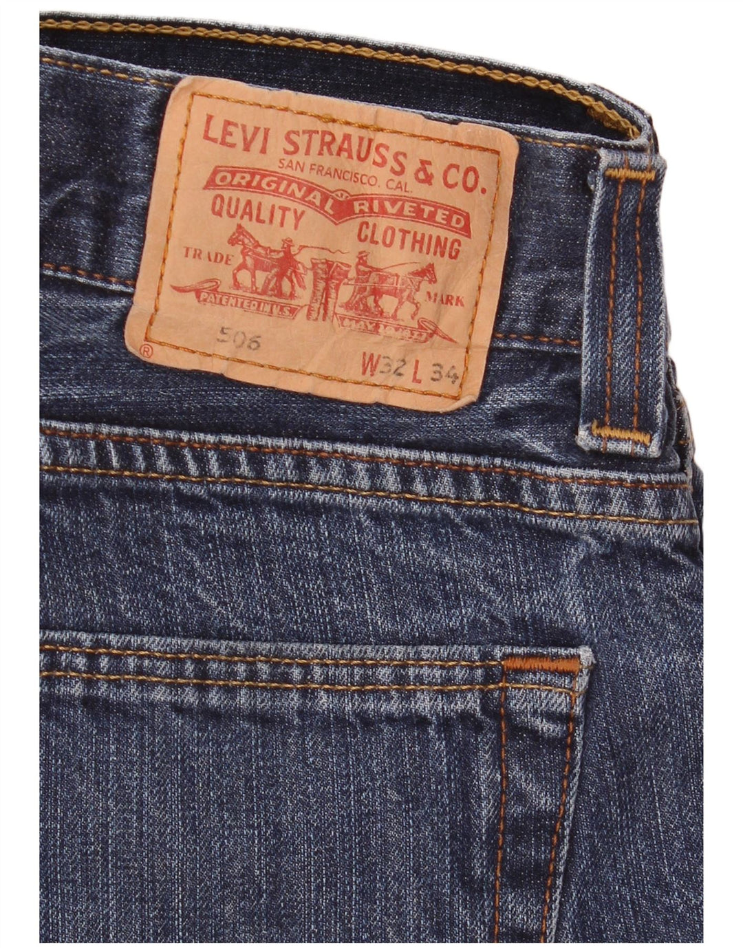 Мужские прямые джинсы Levi's 506 W32 L32 синие