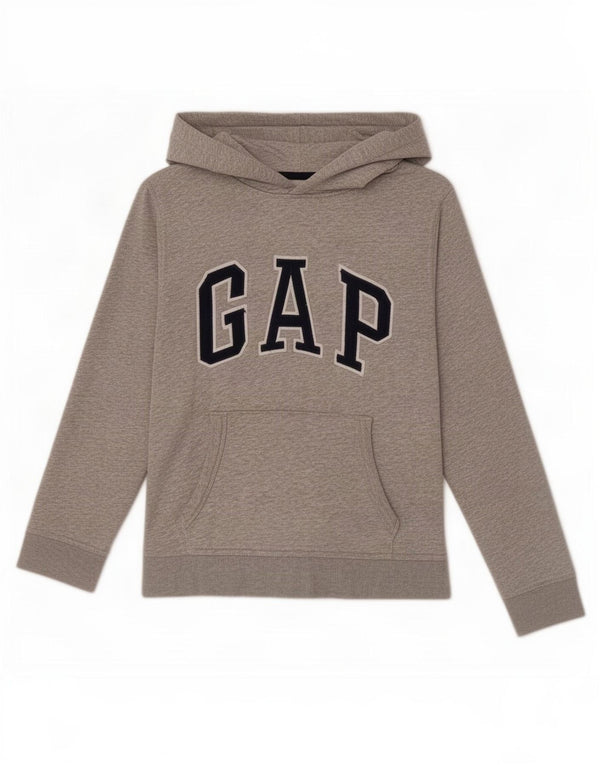 Джемпер с капюшоном Gap Girls с рисунком, 11–12 лет, размер XL, серый хлопок