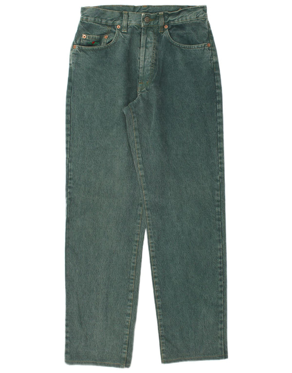 EL CHARRO Женские прямые джинсы W31 L31 Зеленый хлопок