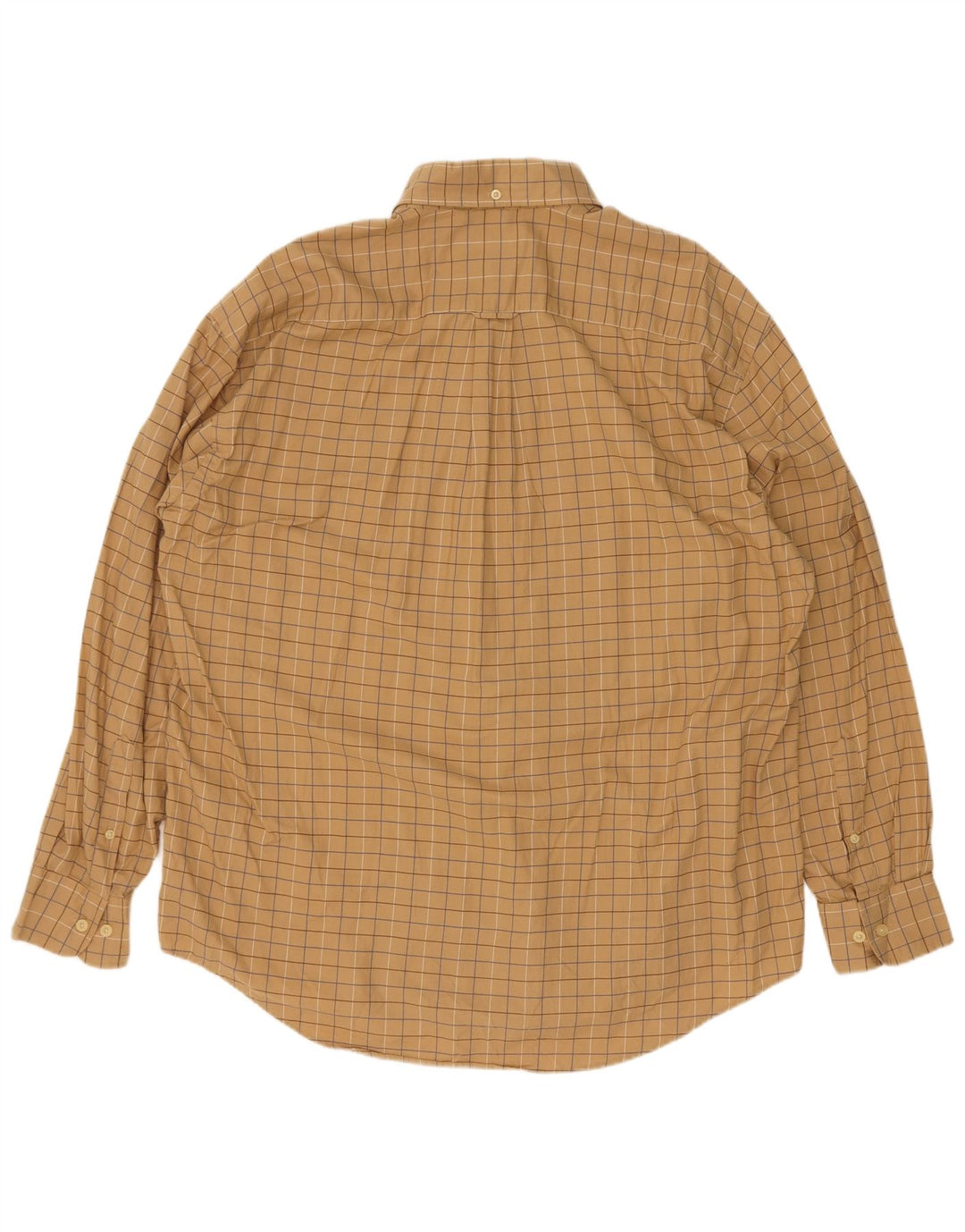 Мужская рубашка Nautica XL, хлопковая бежевая клетка