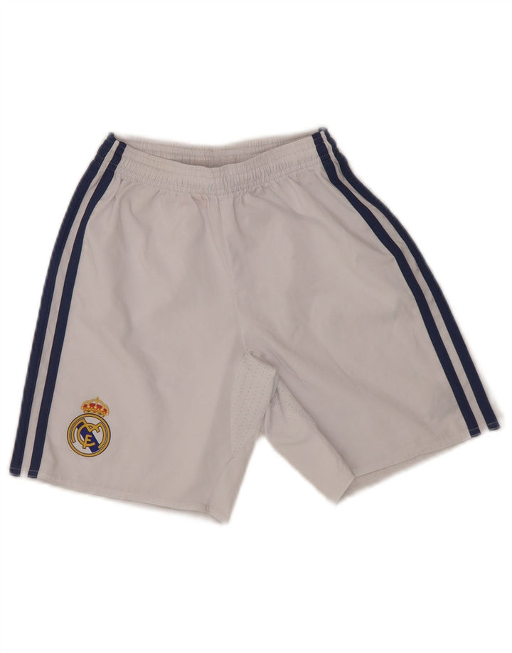 Спортивные шорты Adidas для мальчиков Real Madrid 9-10 лет, белый полиэстер
