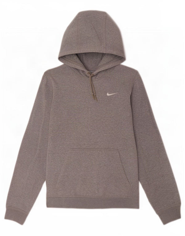 Мужской джемпер с капюшоном Nike, маленький серый, хлопковый в крапинку