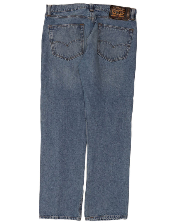 Мужские прямые джинсы Levi's 551 W34 L32 синие, хлопок