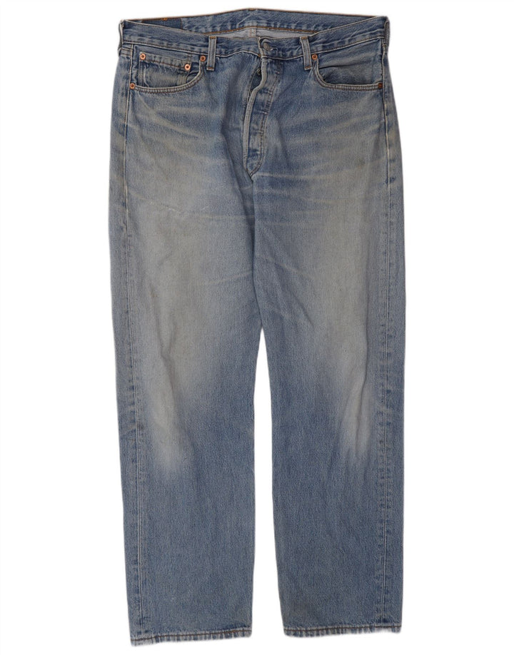 Мужские прямые джинсы Levi's W38 L32 синие, хлопок