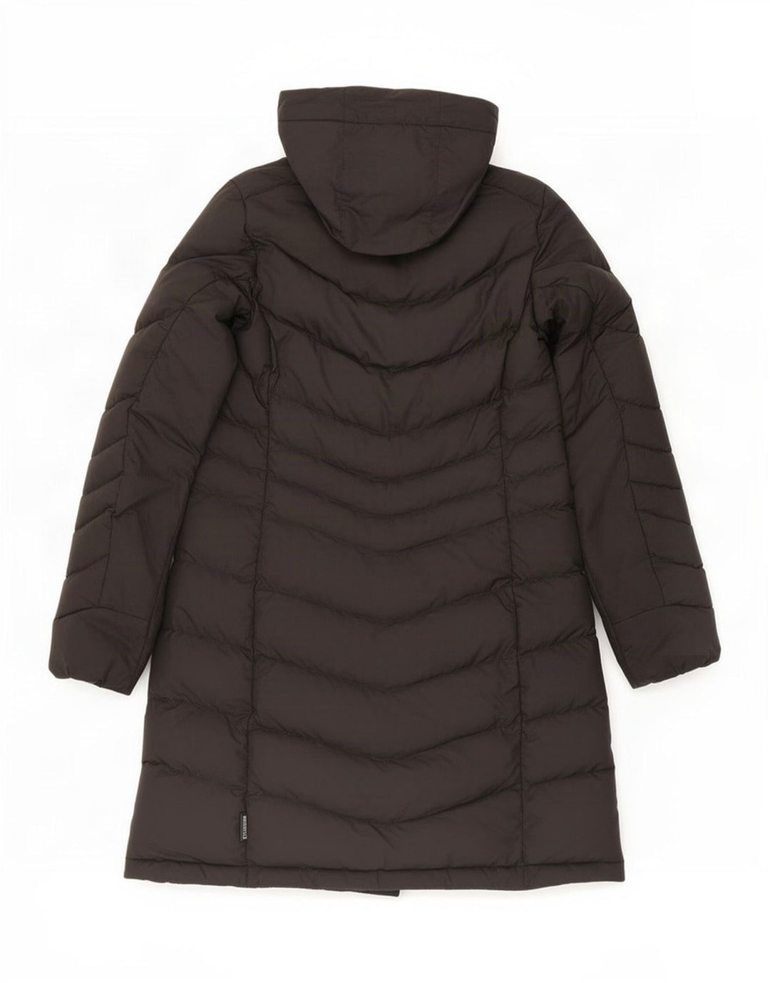 Женское стеганое пальто с капюшоном Jack Wolfskin UK 10/12, средний черный полиэстер