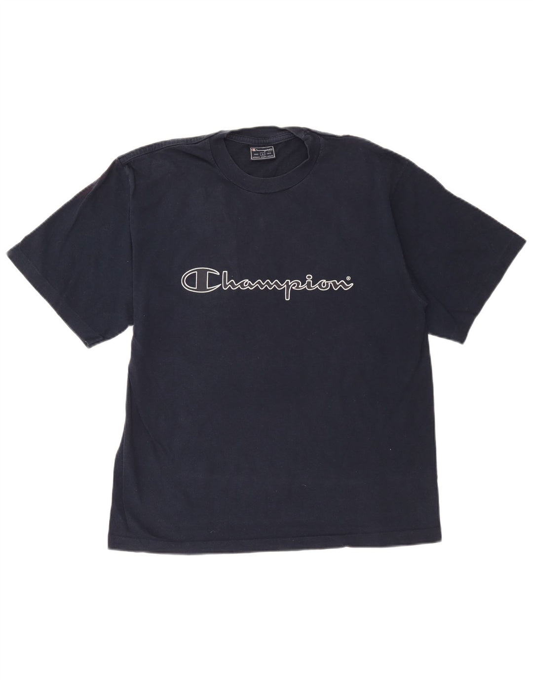 Мужская футболка с рисунком Champion, большая темно-синяя