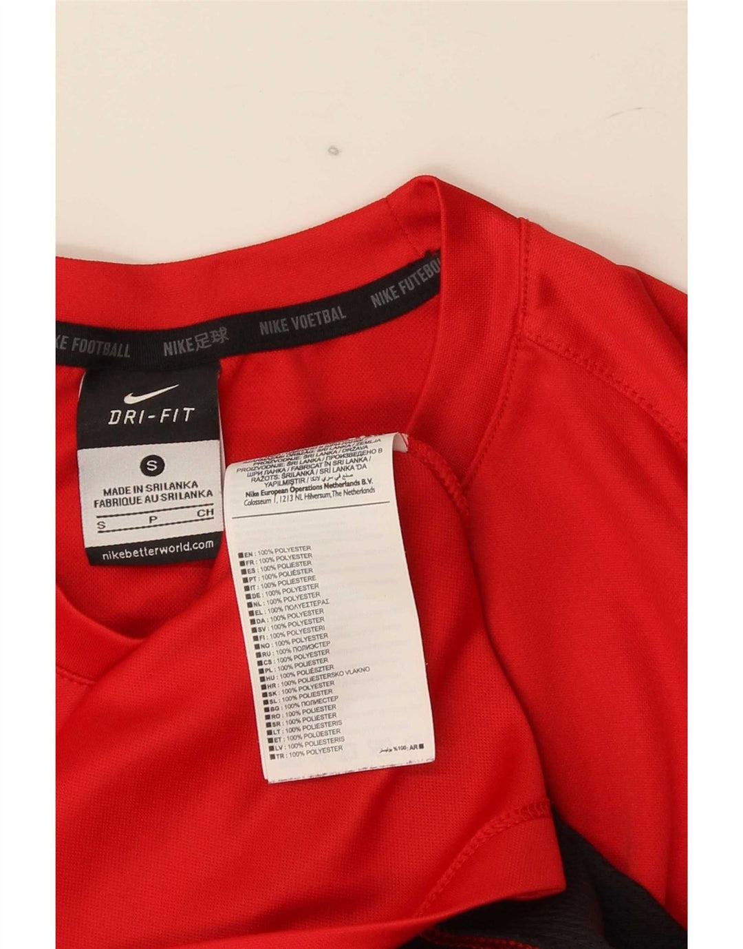 Мужская футболка Nike Dri Fit с графическим рисунком, маленький красный полиэстер с цветными блоками