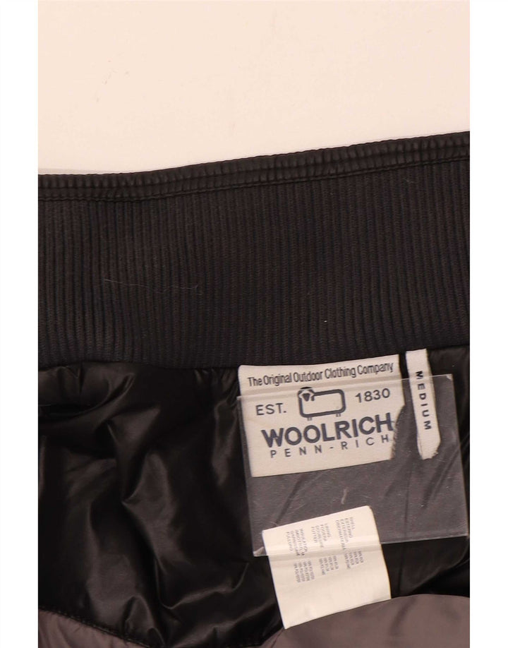 Мужская куртка-бомбер Woolrich UK 38, средний черный нейлон