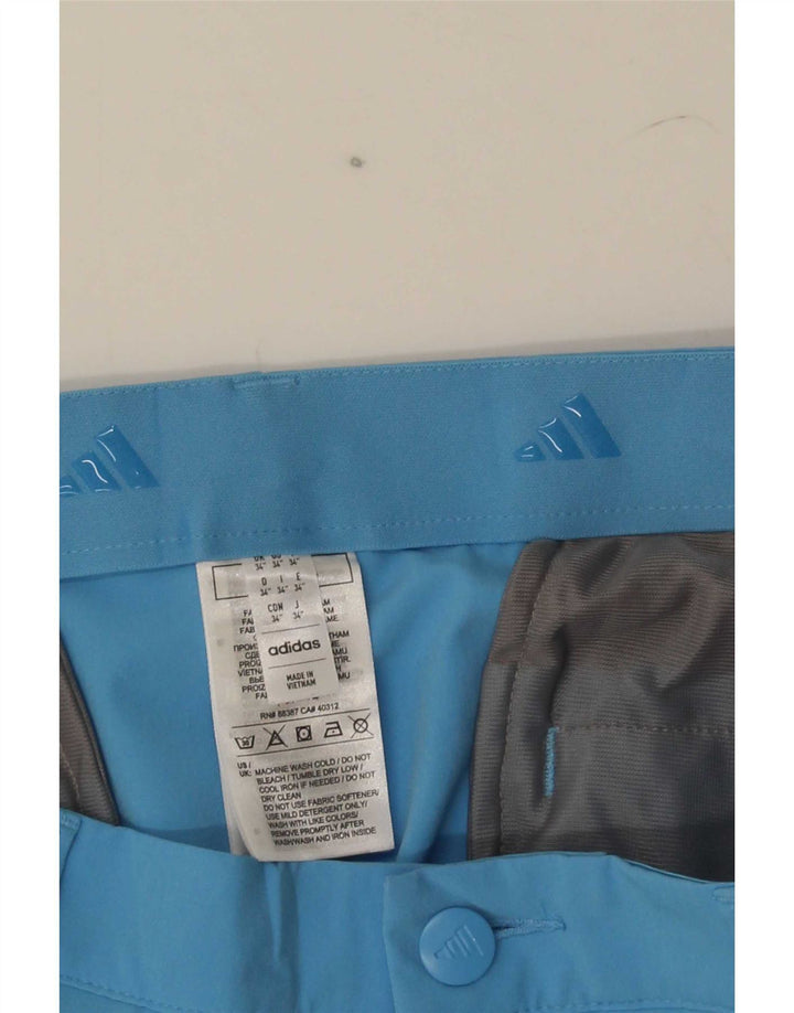 Мужские шорты чинос Adidas W34, большие синие, полиэстер