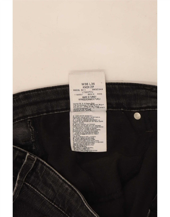 Мужские прямые джинсы Lee Knox W36 L30, черный хлопок