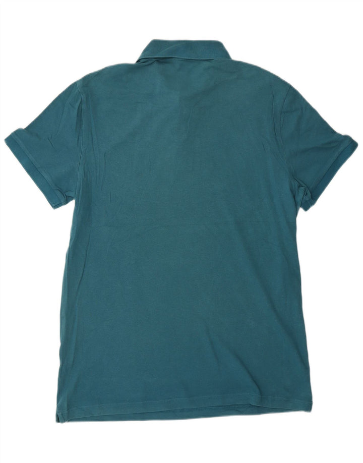 Рубашка поло мужская приталенного кроя HUGO BOSS XL синяя