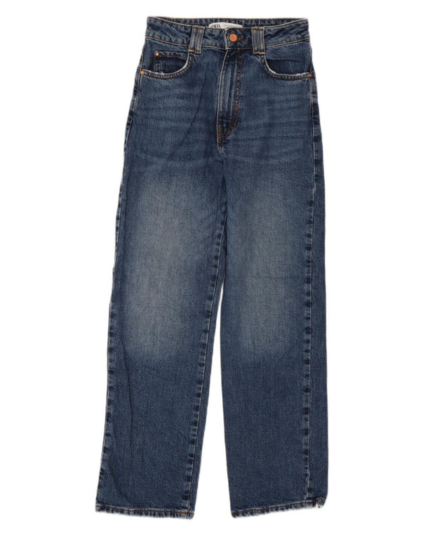 Женские джинсы с высокой талией Zara EU 36 XS W26 L28 синие