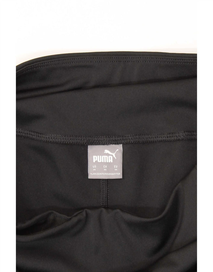 Женские леггинсы Puma UK 12, средние, черные с геометрическим узором