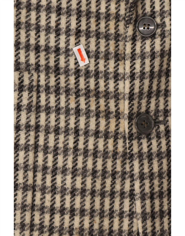 DEI FILZI Мужской пиджак на 3 пуговицах IT 48 Средний серый с узором «гусиные лапки»