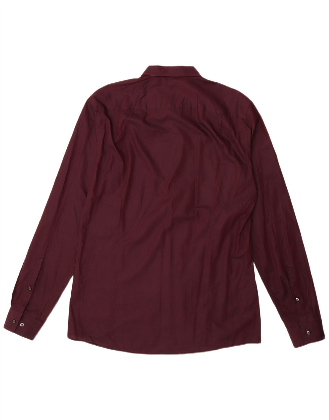 Мужская рубашка приталенного кроя Hugo Boss 2XL бордовый хлопок