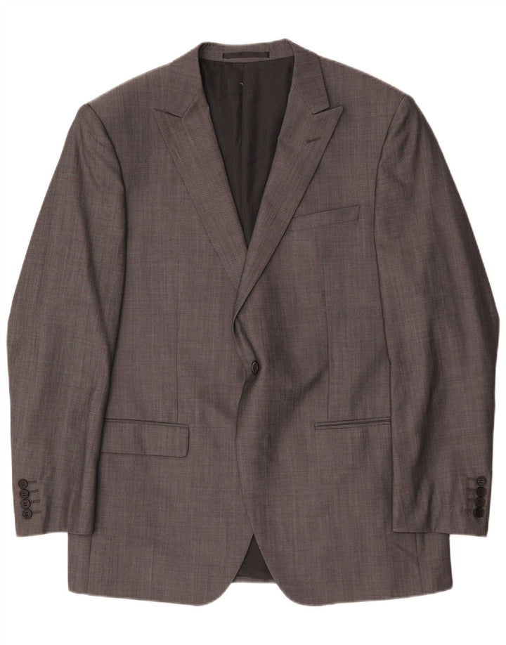 Мужской пиджак Marks & Spencer Autograph 1 Button UK 42, большой серый шерстяной