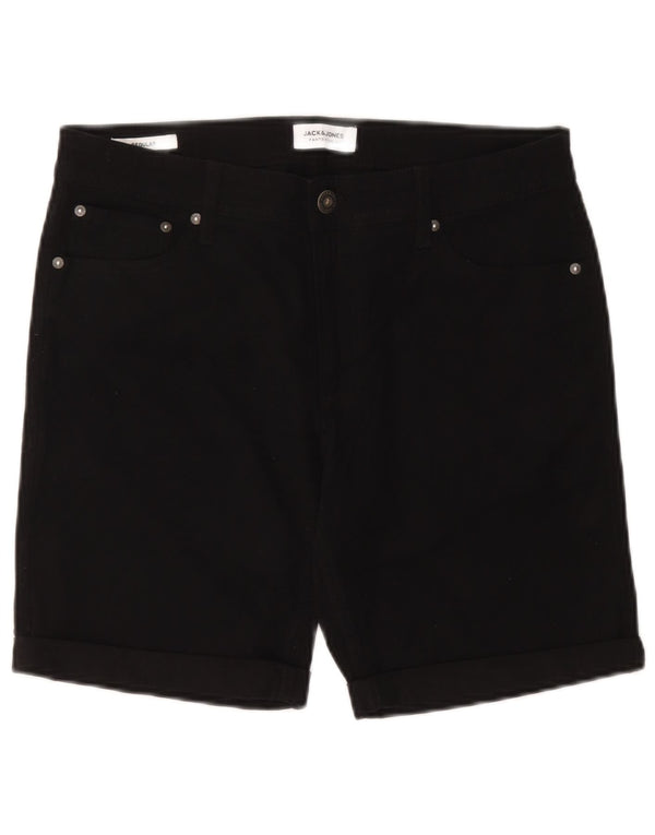Мужские повседневные шорты Jack & Jones Regular W32, черные, хлопковые