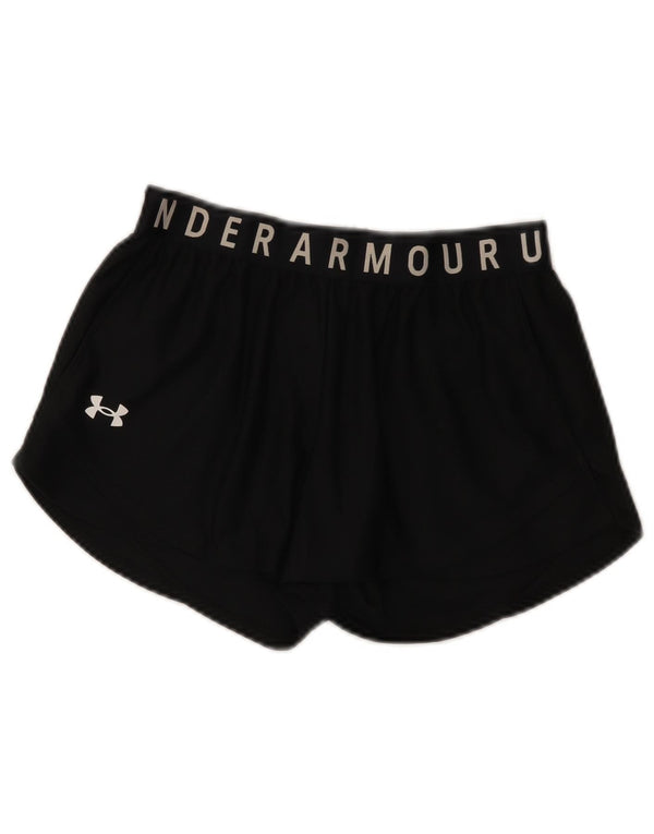Женские спортивные шорты с рисунком Under Armour Heat Gear UK 6 XS, черный полиэстер