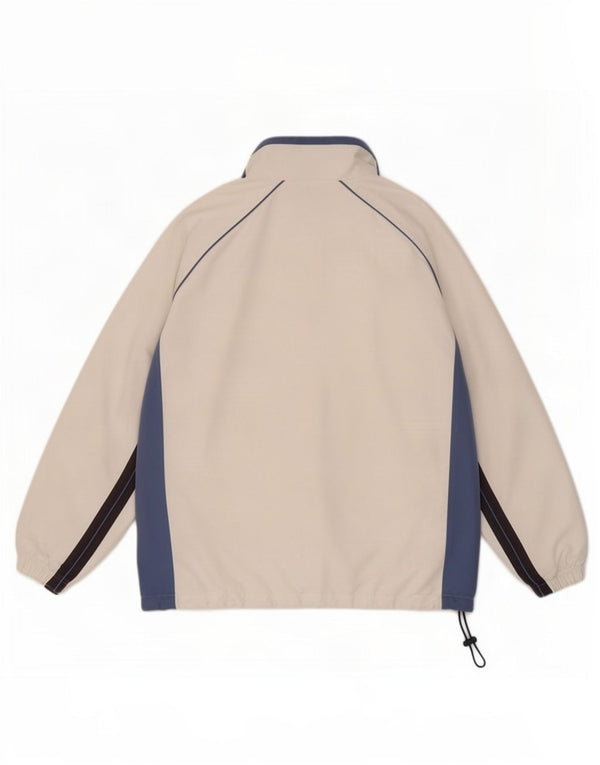 Мужская спортивная куртка Sergio Tacchini XL белого цвета с цветными блоками