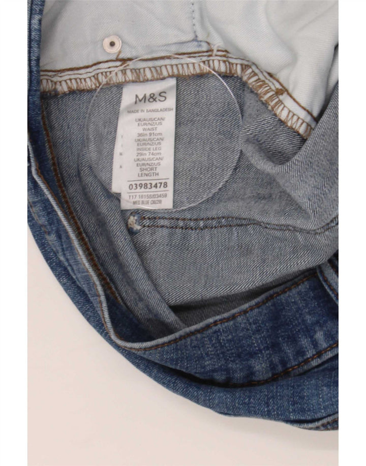 Мужские узкие джинсы Marks & Spencer W36 L29 синие, хлопок