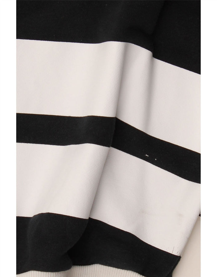 Женский джемпер оверсайз с рисунком ADIDAS UK 6 XS, черный в полоску