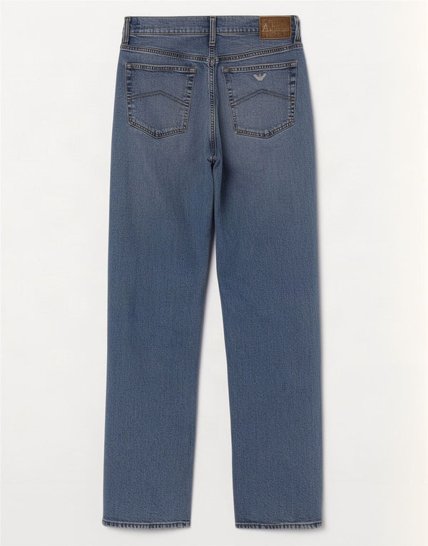 Мужские прямые джинсы Armani W32 L32 синие, хлопок