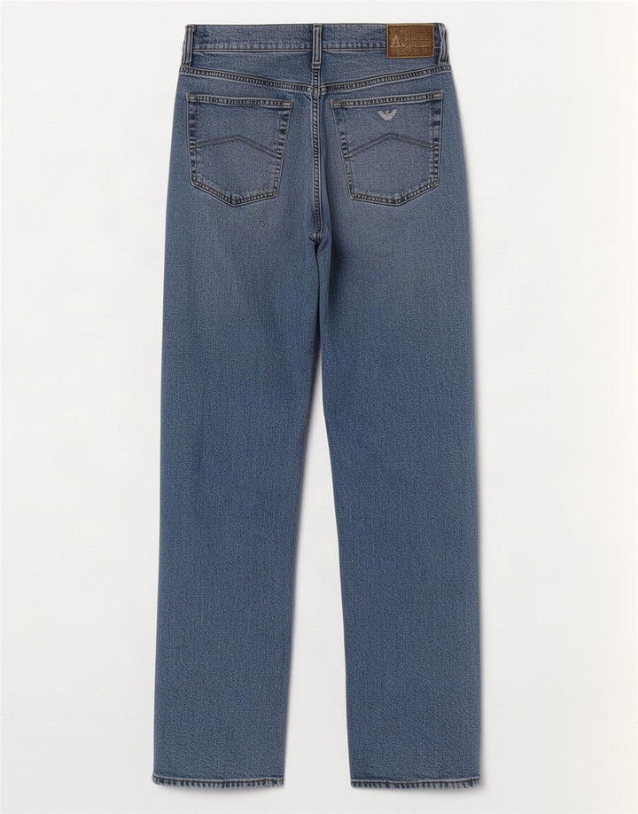 Мужские прямые джинсы Armani W32 L32 синие, хлопок