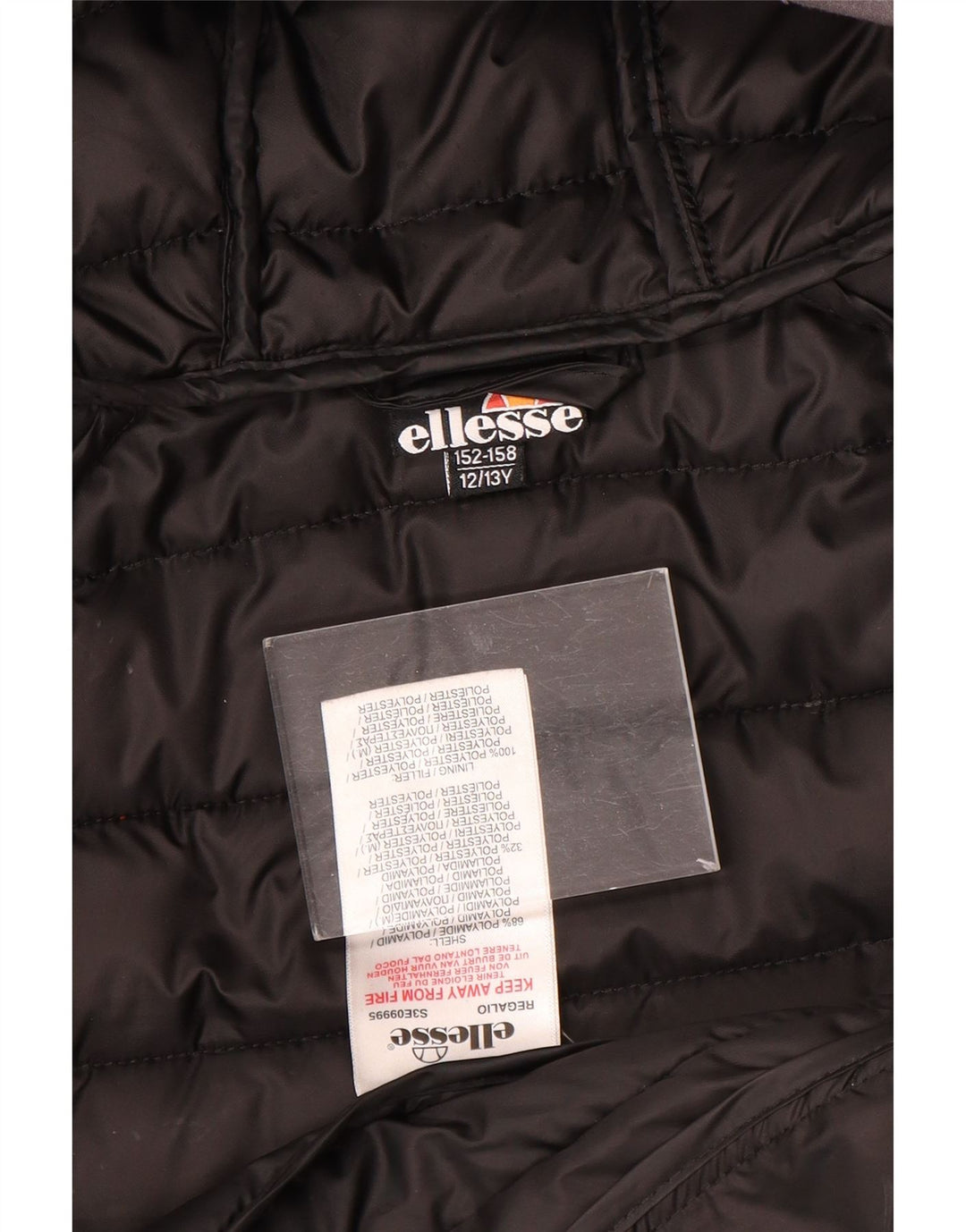 Утепленная куртка Ellesse для мальчиков с капюшоном 12-13 лет Серый полиамид
