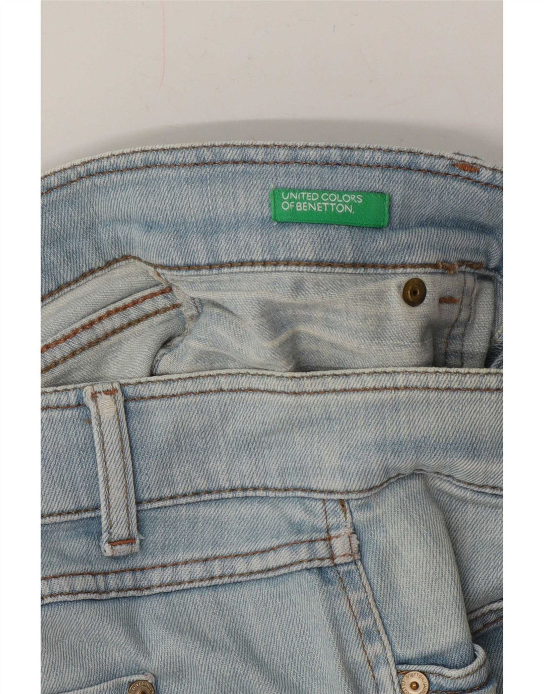 Женские джинсовые шорты Benetton W32, большие синие