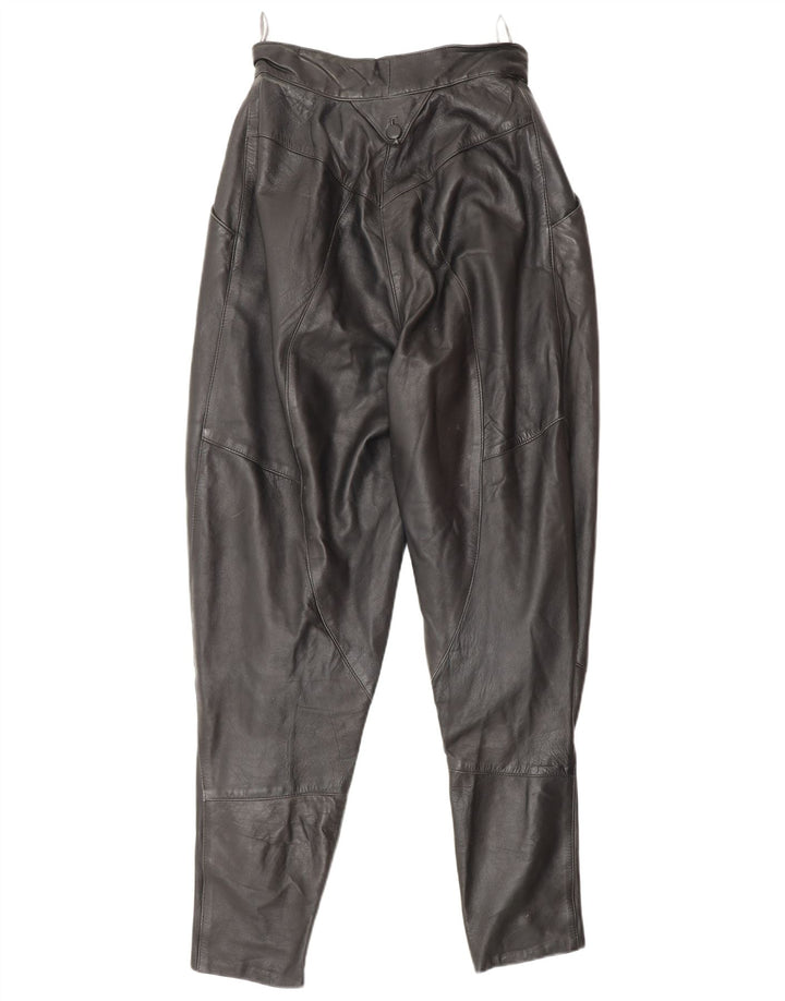 Винтажные женские брюки с высокой талией EU 36, маленькие W26 L30, черные